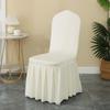 Elegant Skirted Stretchable Chair Cover for Dining and Events