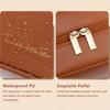High Appearance  Large Capacity Pu Double Zipper Portable Makeup Bag Retro Travel Home Waterproof And Anti Fouling