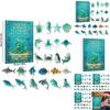 Marine Life Advent Calendar With Animal Acrylic Hanging Ornaments For Christmas Gift Exchange