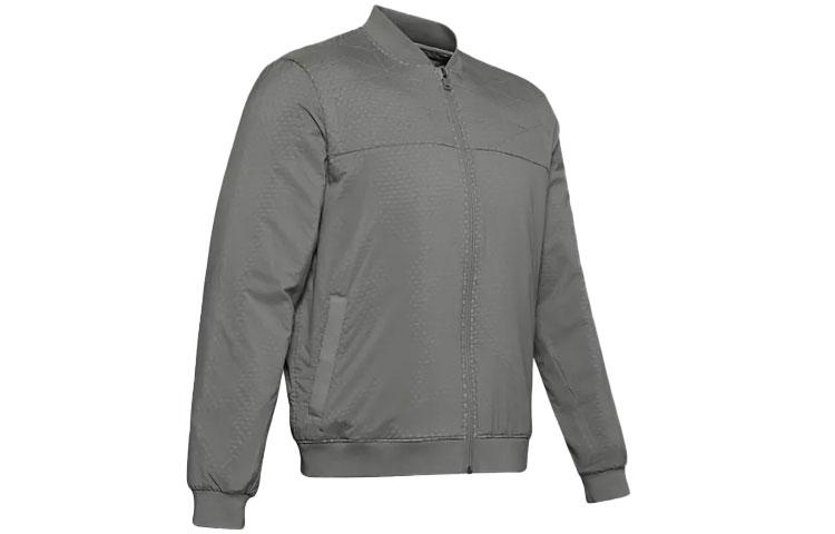 Under Armour ColdGear Jackets Men s Gray Green Baseball Collar Moderate Other 1350940-388 M