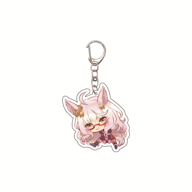 6CM Cute Anime Pretty Derby Shuttle Mejiro Mcqueen Symboli Rudolf Kawaii Acrylic Keychain Game Jewelry Cosplay Props