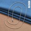 925 Sterling Silver Bead Necklace Wedding Jewelry