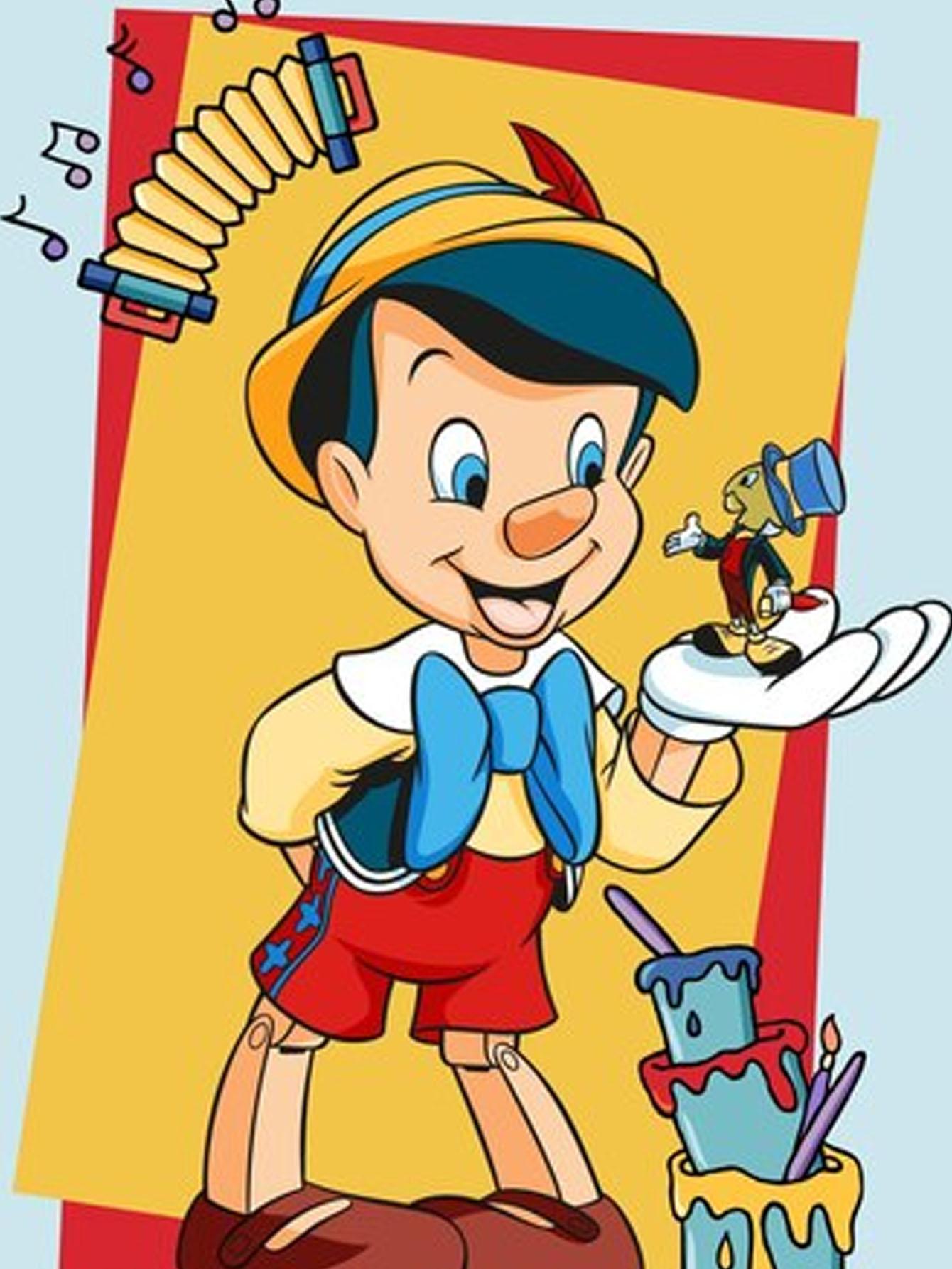 

DIY Diamond Painting Pinocchio and The Dwarfs Cross Stitch Kit Mosaic Art Diamond Painting Full Circle Diamond Home Decoration Round 20x30cm