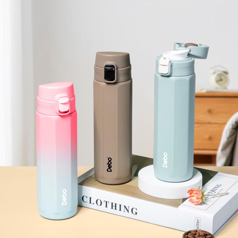 DeBao Carter Hee Octagonal Pop-up Stainless Steel Tumbler