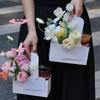 10Pcs Kraft Paper Drink Carrier with Handle 1/2/4Cup Capacity Coffee Cup Holder for Hot Or Cold Drinks Takeout Suitable for Cafe
