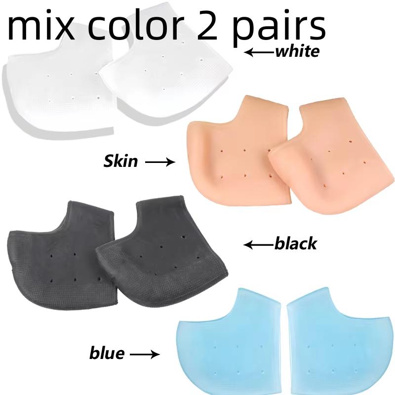 1/2/3pairs Gel Heel Protector for Heel Pain Relief Plantar Fasciitis Dry Cracked Bone Spur Heels Cushion Pads Moisturizing Foot