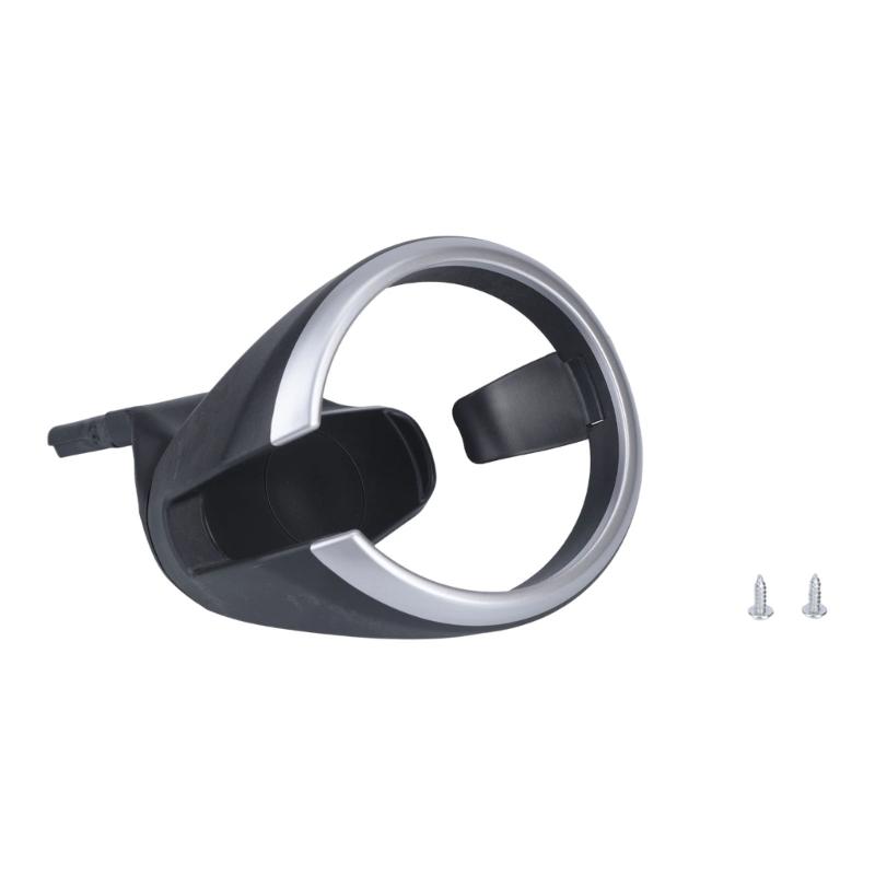 ABS Center Console Drink Cup Insert for E81 E82 E87 E88 E90 E91 E92 E93 and X1 E84, 51160443082 51169144632 Black Silver Interior Cabin Part