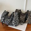 Damen Leo-Print Tragetasche Große Kapazität Umhängetasche Wintermode Corduroy Handtasche