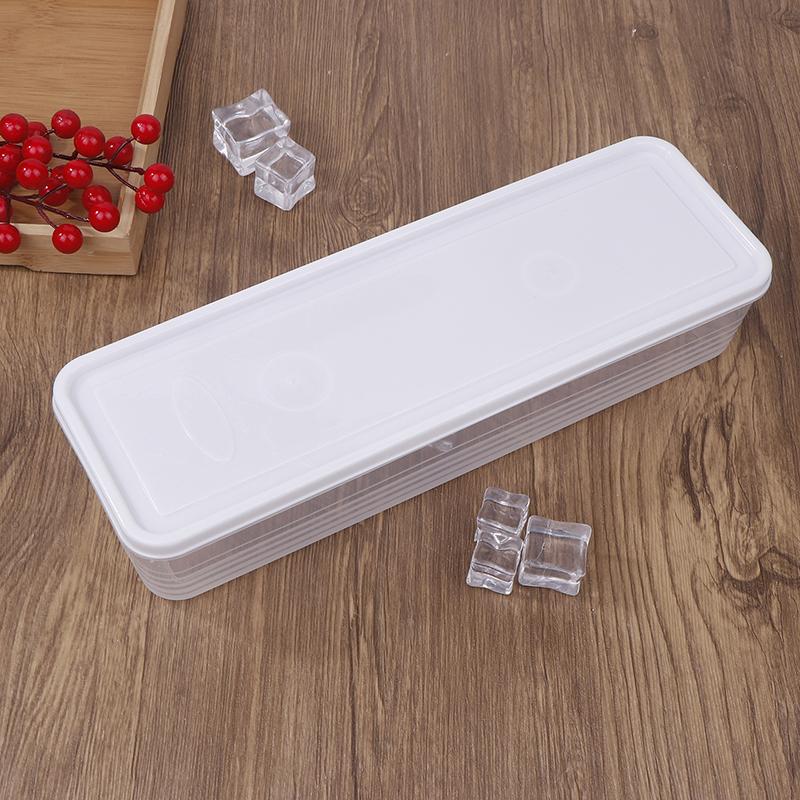 1Pc Pasta Containers Storage Clear Rectangular Container With Lids Stackable Long Noodle Holder Airtight Containers For Cabinet