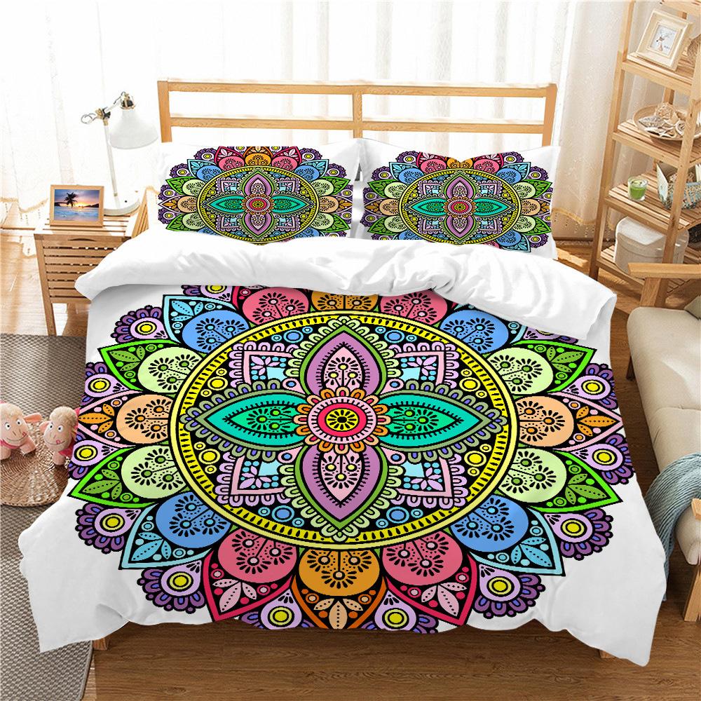 

Bohemian 3D Digital Printing Bedding Two Three Piece Set Polyester EU single 135*200