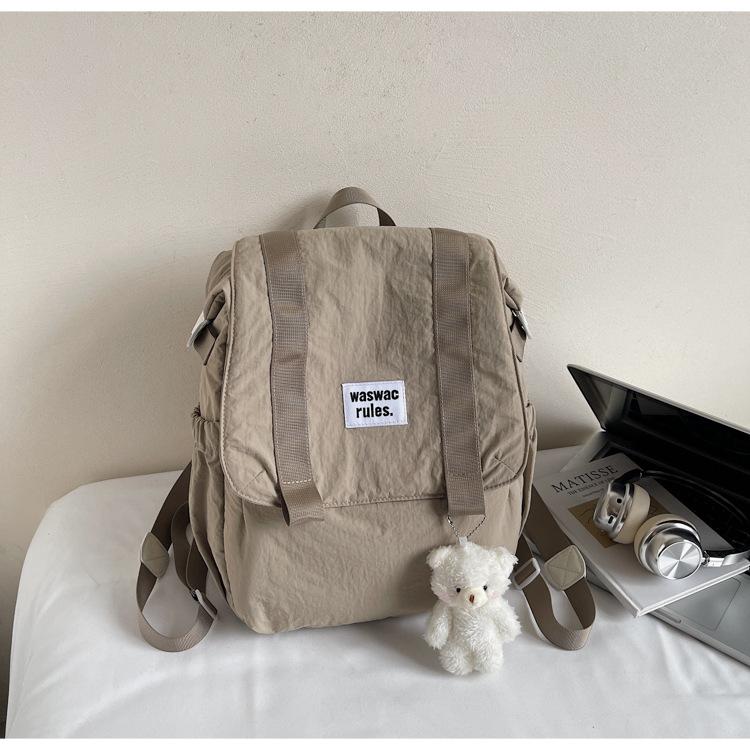 

Япония и Южная Корея рюкзак большой вместимости женский 2025 новый для отдыха и путешествий холщовая сумка модный и легкий студенческий школьный рюкзак тренд