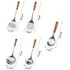 Durable Stainless Steel Wok Spatula Long Handle Kitchen Gadgets Kitchen Cooking Utensil Set Rice Spoon Ladle Cooking Tools