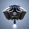 Car Sticker For Alfa Romeo 159 147 Car Automatic Umbrella With LED Flashlight Reflective Stripe For Alfa Romeo Giulietta 159 Mit zl8
