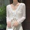 Women's Chiffon Lace Off-Shoulder Cardigan - Summer Sun Protection Shawl Top