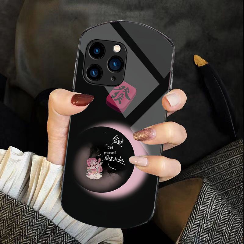 Kompatibel mit Apple 15Pro, 14max, Elliptical, xsmax, God of Wealth, xs, Internet Celebrity, 8, Fortune, 11 für eine perfekte Passform.