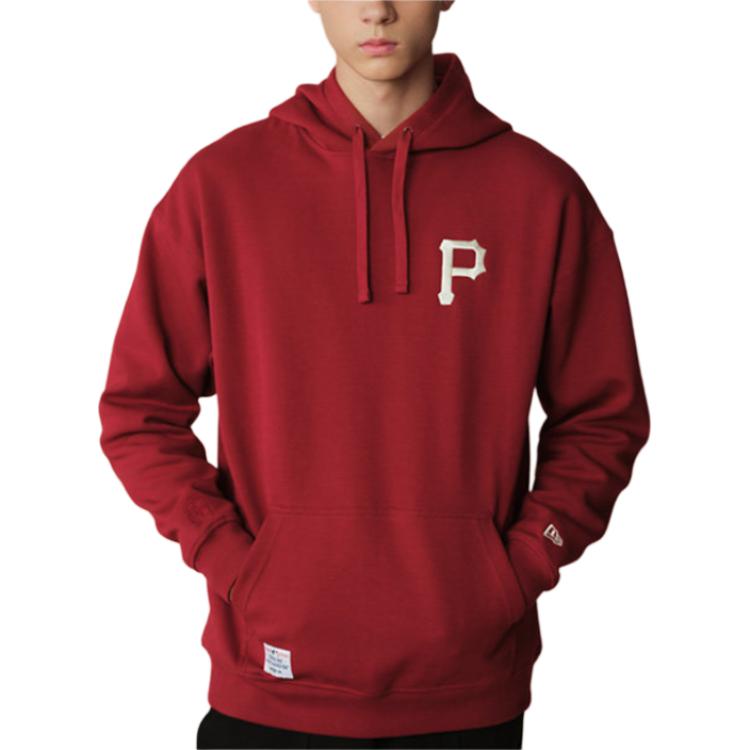 New Era Blue And White Porcelain Series FW24 Pittsburgh Pirates Loose Fit Graphic Print Drawstring Hoodie Unisex hoodies 14385191