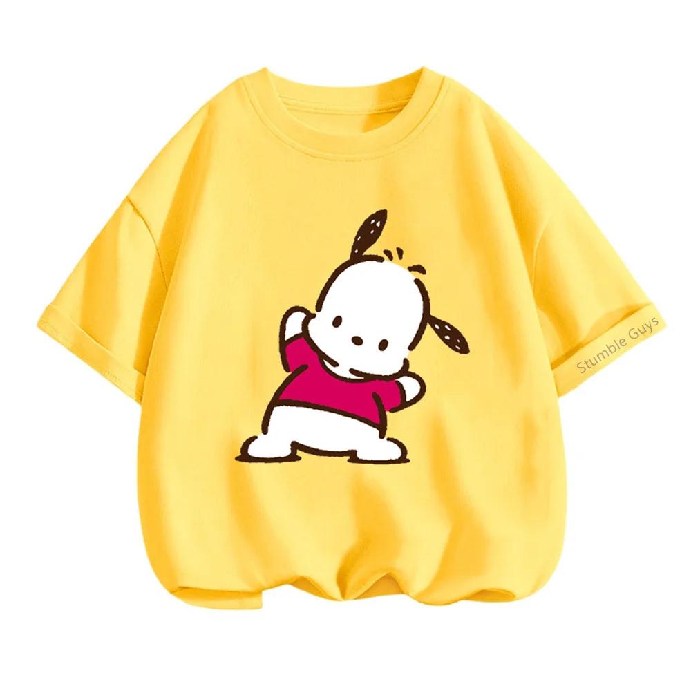 Children's Casual T-Shirt Summer Sanrio Cartoon Short Sleeve Boys' and Girls' Clothing