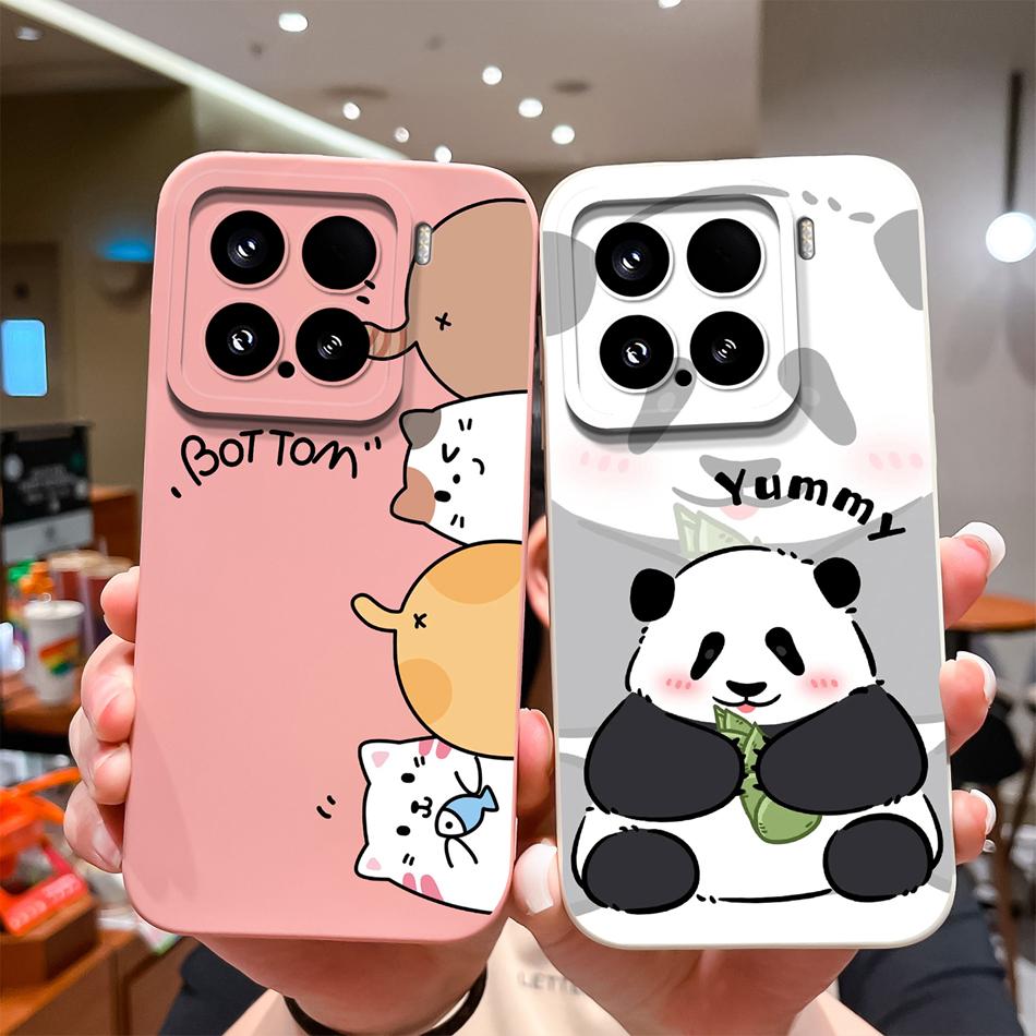 For Xiaomi 15 Pro Case For Xiaomi 14 Pro Phone Cases Various Style Soft Liquid Silicone Mi15 Mi14 Back Cover Anti Drop Bumper