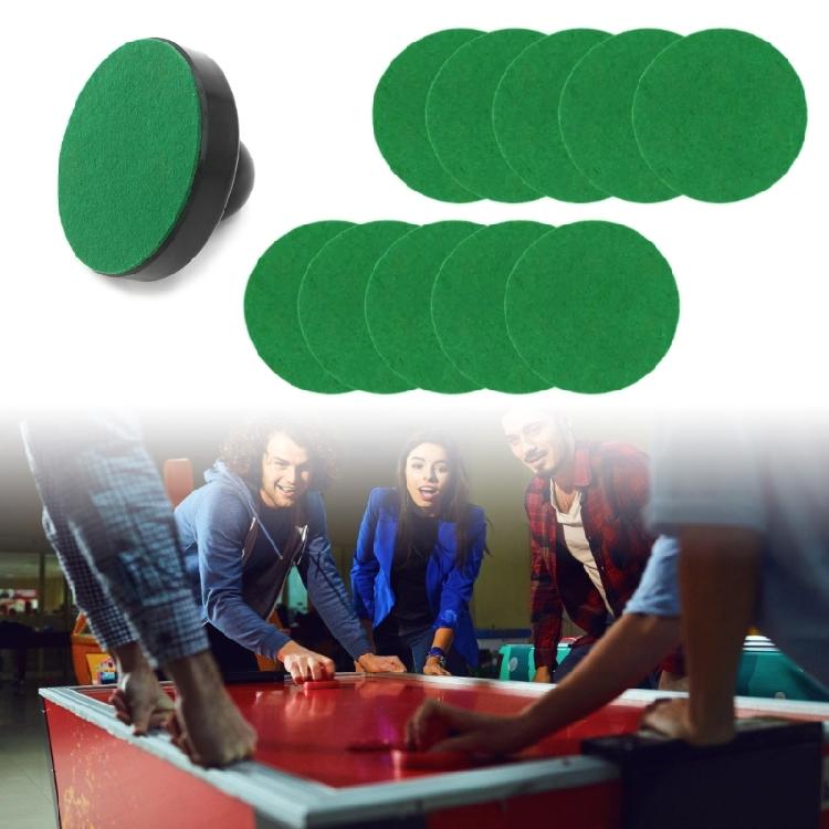 10 Pezzi Adesivi Feltro Autoadesivi per Spingitori Air Hockey Spingitori Air Hockey Cuscinetti Spingitori Air Hockey Sostituzioni Cuscinetti Feltro