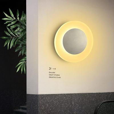 Kinkiet LED - NETTLIFE - Okrągły - 3000K biały ciepły - Akryl - Wbudowana dioda LED