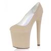 Sexy Women Pole Dance Shoes Pumps Party Club Platform High-heeled 20cm Shoes Summer Round Toe Sandals Stripper Shoes