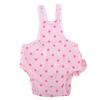 Cotton Breathable Sweet Dots Menstrual Sanitary Suspender Pants for Pet Dog Puppy(Pink, S)