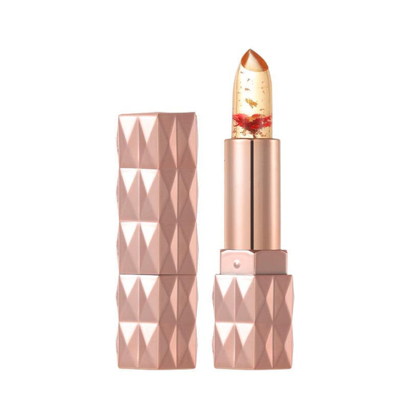 DJDJ Color-Changing Petal Jelly Lipstick: Moisturizing, Long-Lasting, Temperature-Adaptive, Floral Scent, No-Transfer.