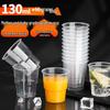Guraide 130ml Thickened Disposable Plastic Cups (50-pack)