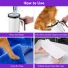 PWEZON Automatic Dog Paw USB Charging Dog Paw Washer Cup with Soft Silicone High for Large Dogs and Cats Cleaner, Brush, 2-in-1 7.4V Power,