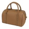 Tory Burch Logo Zipper Closure Leather Shoulder Crossbody Handbag Small Women Handbags Camel 141955-221
