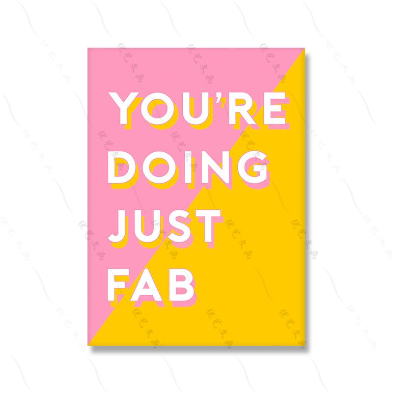 

Цветочный анималистический принт розовый спальня прихожая постер настенный декор позитивная цитата красочные картины на холсте декор кухни офис картина 21x30cm No Framed