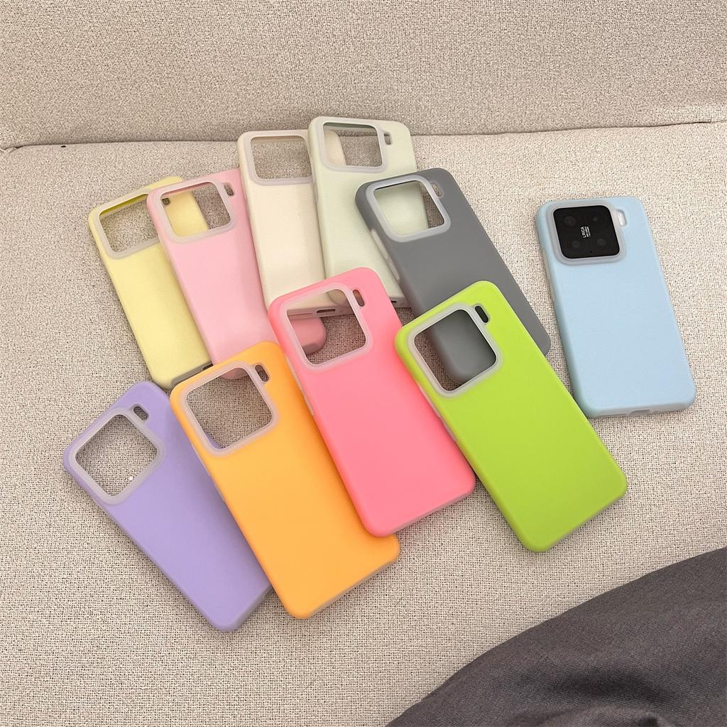 Fashion Jelly Liquid Silicone Neon Matte Skin Case For Xiaomi Mi 15 14 13 K70 Ultra K80 Pro Official Candy Color Shockproof Capa