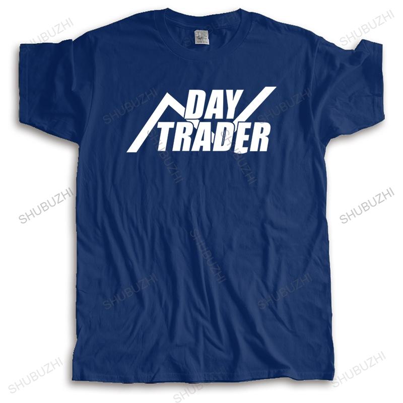 

men cotton tops Man crew neck tshirt DAY TRADER women unisex teeshirt casual tees Shubuzhi Brand Cotton T shirt Drop Shipping S