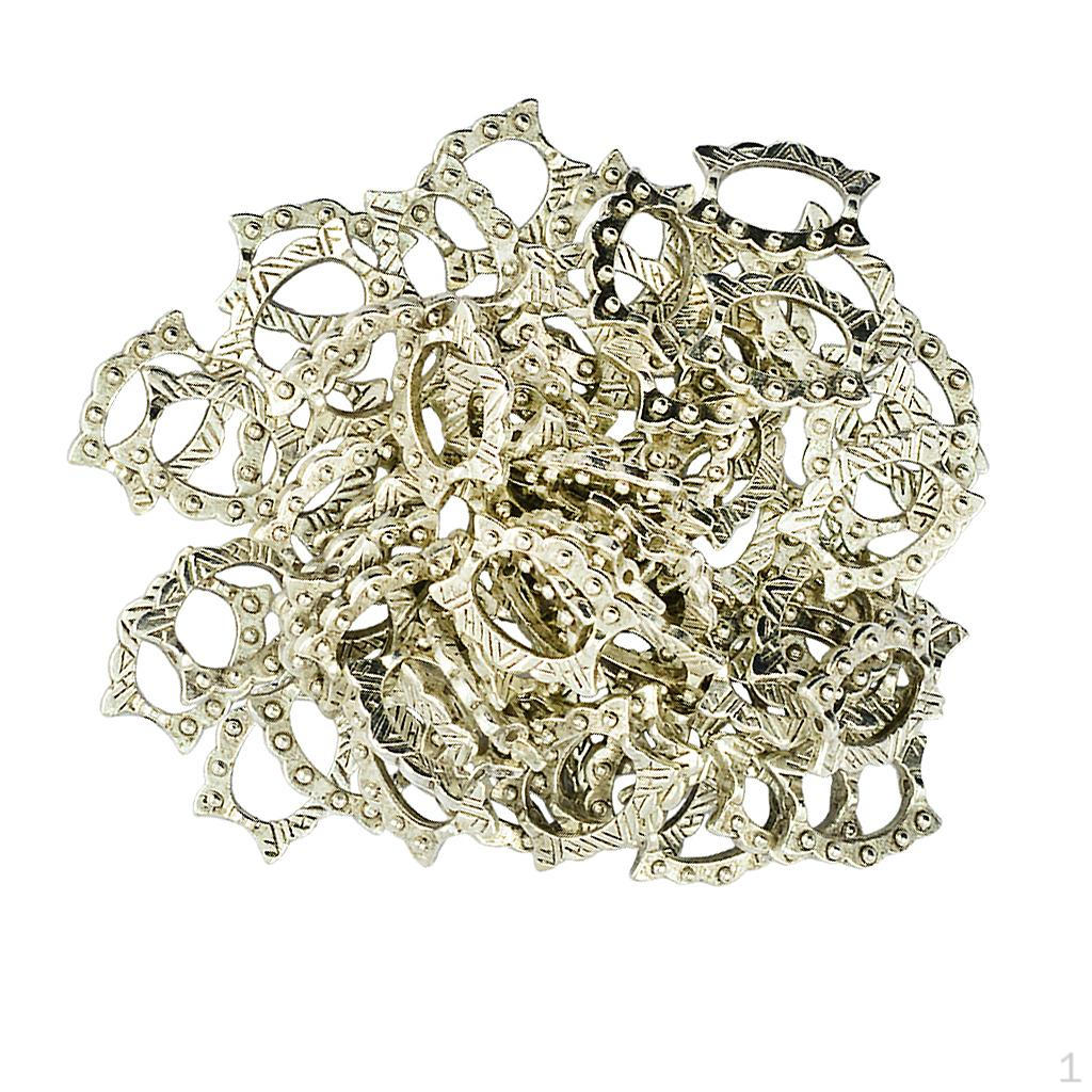 

50 шт. старинные серебряные бусины в оправе 16x12 мм, фурнитура для изготовления ювелирных изделий, бусины-разделители