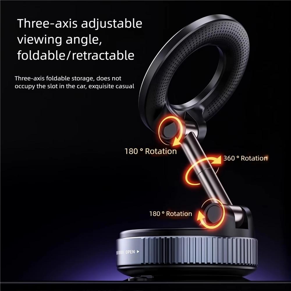 Vacuum Magnetic Cell Phone Holder Foldable Car Phone Holder Fashion Strong Suction Stand  Car