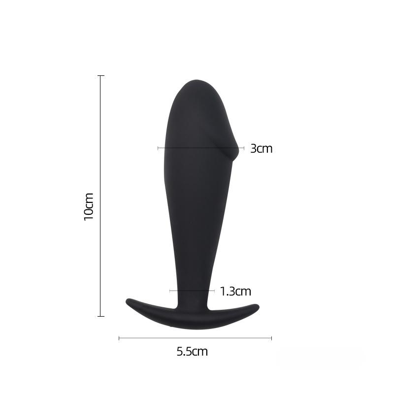 Dopuri Anale din Silicon Negru Dop Anal Unisex Sexy Adult Jucării Sexuale pentru Bărbați Femei