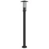 Vidaxl Garden Post Lamp, Black, 100 Cm, Stainless Steel