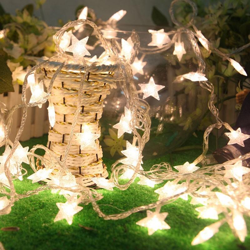 LED Star Fairy String Led Lights USB Garland Year Wedding Indoor Christmas Decoration Wishing Curtain String Light Navidad