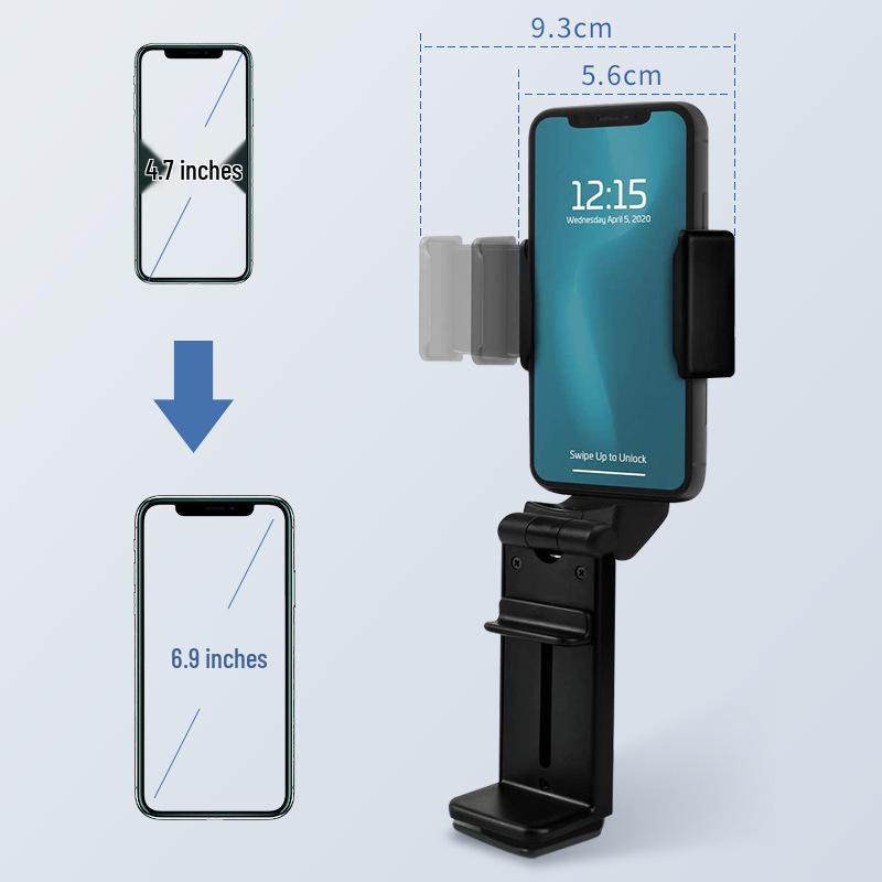 Universal Folding Phone Holder for Travel and Live Broadcasts