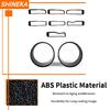 SHINEKA ABS Car Exterior Front Headlight Lamp & Racing Front Grille Decoration Cover for Jeep Wrangler JL Gladiator JT 2018 Up