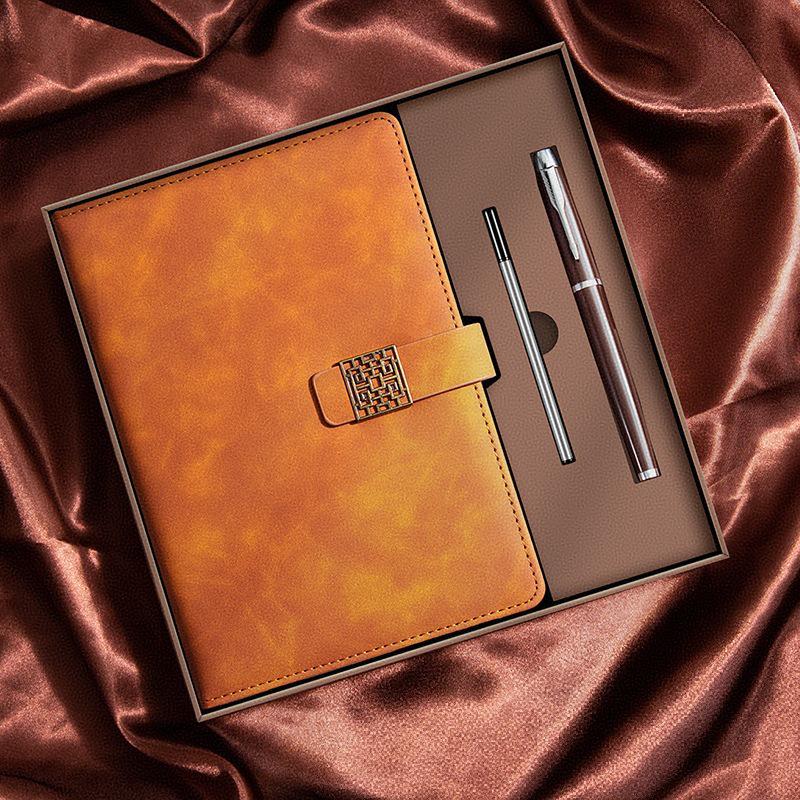 Verdickte Leder-Business-Schnallen-Notizbücher für Konferenzen und Tagebücher