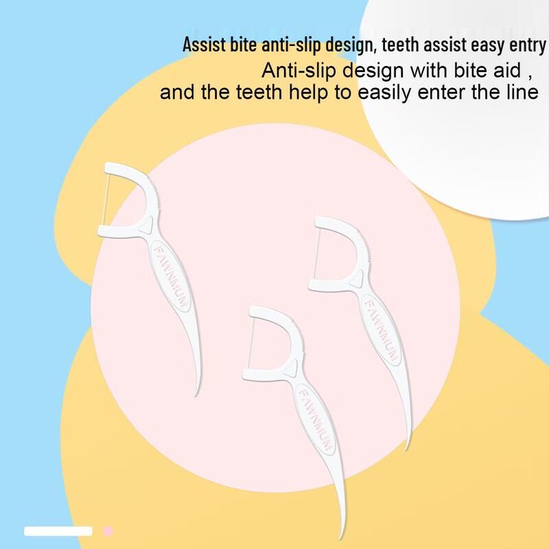 FAWNMUM Ultra-Fine Dental Floss Picks