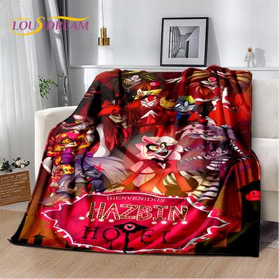 2025 H-Hazbin Hotel Charlie Cartoon Soft Blanket,Soft Throw Blanket for Home Bedroom Bed Sofa Picnic Travel Cover Child Gift