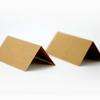 10 Stück Vintage Hochzeits-Namensschilder Kraftpapier Blanko Tischkarten Elegant gefaltet Sitzplatznummernkarte Brautparty