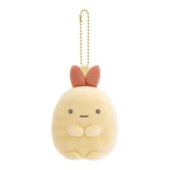[San-X] AB40406 Sumikkogurashi Raccoon Manmaru Restaurant Funifuni Keychain Shrimp Fly Tail