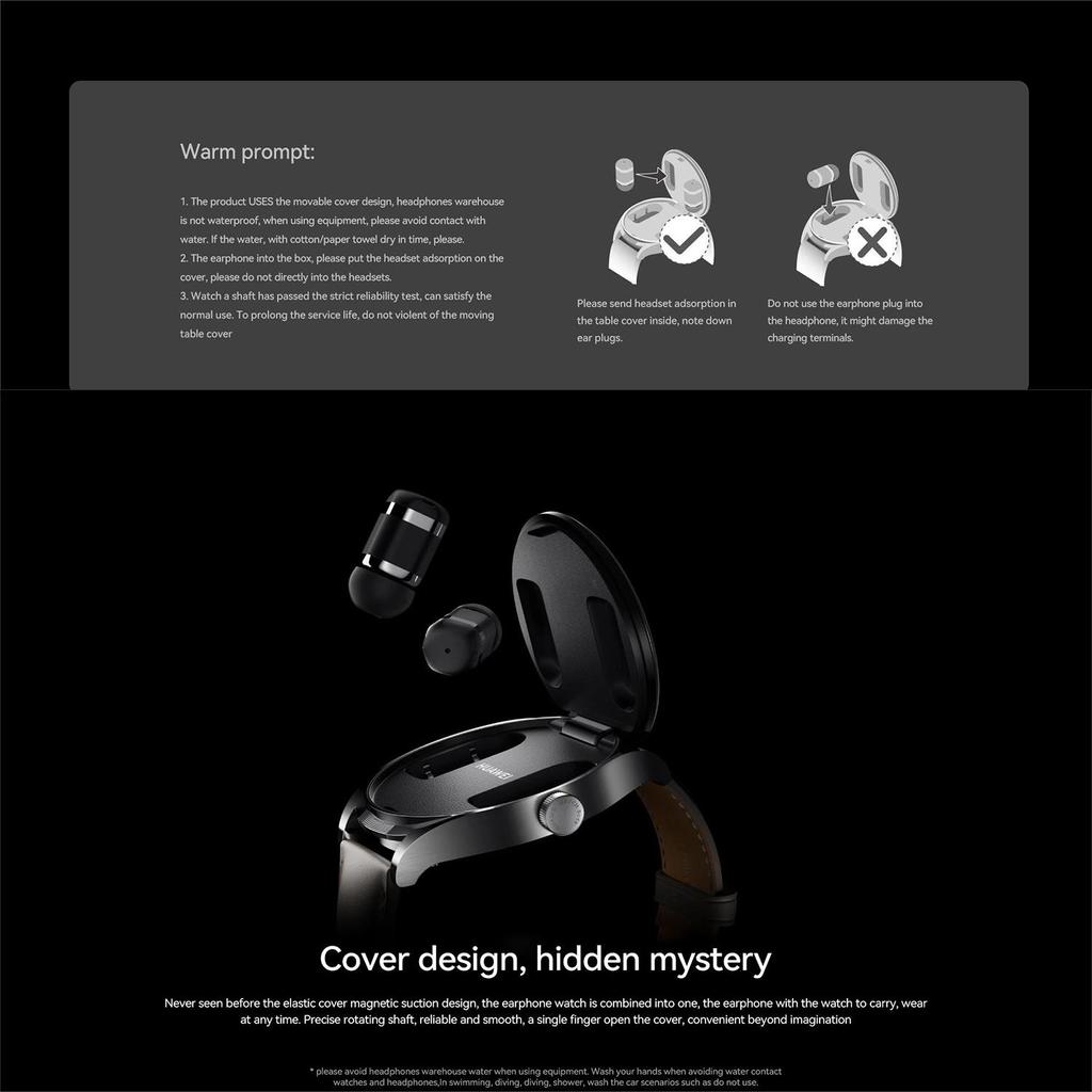 Huawei SmartWatch Buds Harmony OS Bluetooth Carga Inalámbrica Impermeable Con Auriculares Originales Gestión Profesional de la Salud 2023