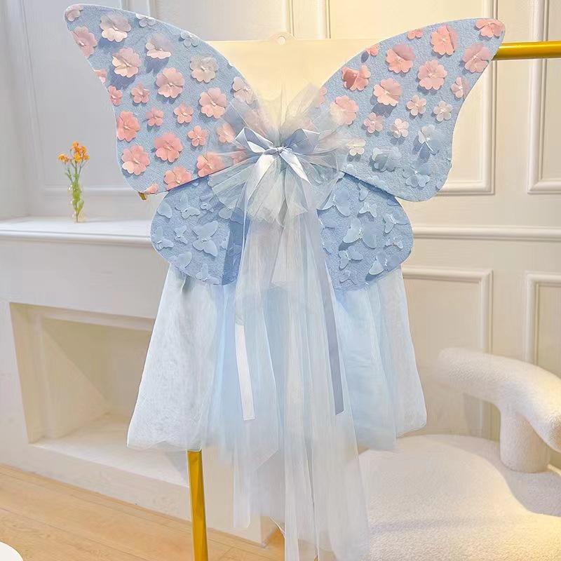 1 Yard Embroidered 3D Butterfly Mesh Lace Fabric for for Diy Children's Clothing Women's Wedding Dress Apparel Sewing Fabric New