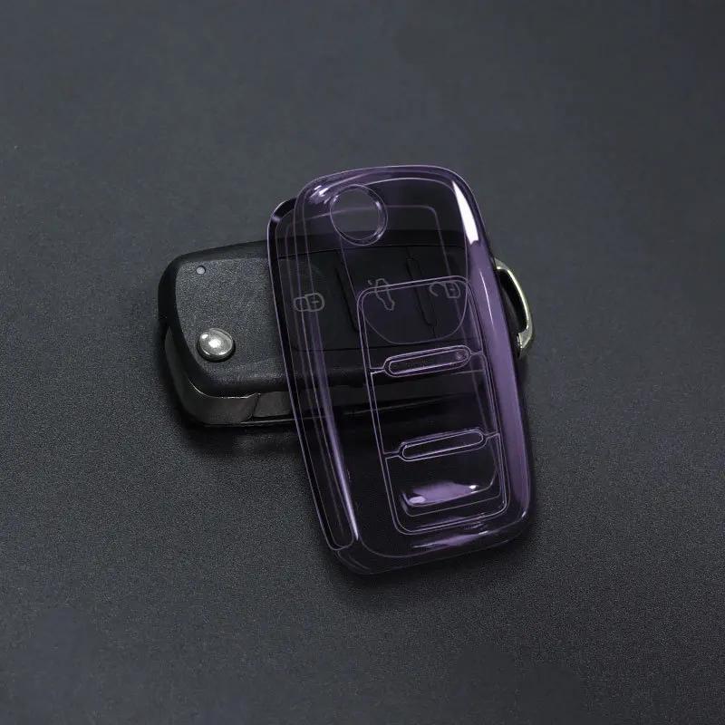 soft TPU Car Key Case for Skoda Yeti Superb Rapid Octavia for SEAT Leon Ibiza for VW VOLKSWAGEN Golf Jetta POLO remote cover set