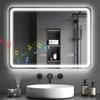 80 X 60 Cm Bluetooth Bathroom Mirror - Silver-Tone