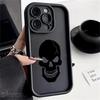 New Terror Black Skull Soft Silicone Phone Case For iPhone 16 15 14 13 12 11 Pro Max X XS XR 7 8 Plus Shockproof Bumper Cover